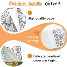 GDTME Chica de París: Picnic francés y Torre Eiffel, libro para colorear cómodo y fácil de colorear, regalo perfecto para Pascua, Ramadán, San Valentín, fiesta de Navidad, Halloween y cumpleaños. Ideal como regalo de Pascua, regalo de Eid, regalo de cumpleaños, relleno de bolsa de fiesta para amigos que aman colorear y creaciones románticas. - Chica de París - Ver 8