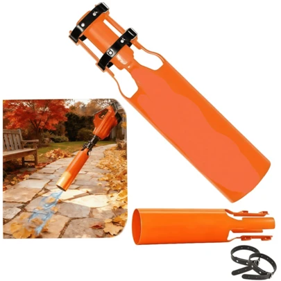 Air Booster For Leaf Blower - Leaf Blower Attachment, Fits 2-4 Inch High Airflow Nozzle Extension Wand - Turbine Power Booster For Rapid Yard Cleaning - Suitable For Gas And Electric Leaf Blowers