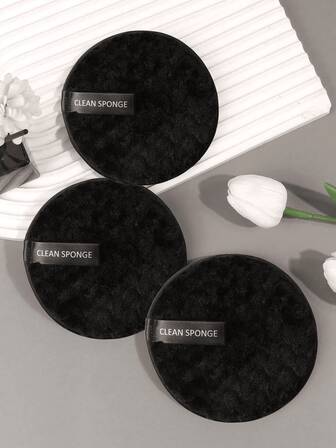 5/1件装可重复使用卸妆棉、化妆刷、化妆海绵、洁面海绵、美妆蛋、粉扑、化妆海绵，柔软蓬松，适用于粉底、眼影、美容工具、化妆海绵、面部刷、眼部刷、眉刷、粉底刷、腮红刷、多功能刷、用于混合液体、膏状和粉状产品的化妆工具，多种颜色可选，不含乳胶，干湿两用化妆海绵