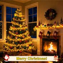 5m LED Christmas Light String,LED Fairy Lights Battery Operated String Lights,Decorative LED Copper Wire Lights,Indoor Outdoor Decorative Lights,Warm White,Suitable For Bedroom,Garden,Party,Wedding,Room Decor,Indoor,Outdoor,Wedding,Dormitory,Gift Decoration And Ambient Lighting,Parties,Christmas Decor - 暖白光 - 查看 8