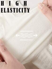 1pc Women's Warm Over-The-Knee Socks, Versatile White Leggings, Japanese JK Diamond Mesh Thickened Knee-High Socks, Suitable For Autumn/Winter - White - View 3