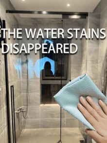 1pc Reusable Magical Cleaning Cloth, Effectively Cleans Kitchen, Mirrors, Glass, Dishes, Screens And Car Windows, Convenient For Long-Term Cleaning, Essential Cleaning Supplies And Tools, Random Color. - Multicolor - View 2