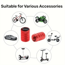 A Set Of Four Aluminum Alloy Car Tire Air Intake Covers. Suitable For Mitsubishi, And Models.