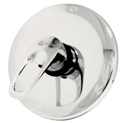 Mezcladora monomando para regadera de baño diseño redondo cromado acero inoxidable duradero estilo moderno fácil instalación