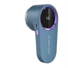 جهاز إزالة الوبر القابل للشحن - ماكينة إزالة الزغب المحمولة | ماكينة إزالة الوبر والقص للأقمشة والملابس القابلة للشحن عبر USB مع شاشة رقمية، بطارية طويلة الأمد، مناسبة للمنزل والسفر - هدية عيد الميلاد المثالية - شاشة رقمية - مشاهدة 14