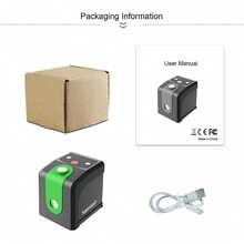 Mini Pocket Compact Self-Leveling Laser Level, Bright Green 360-Degree Laser Planes, Rechargeable, Magnetic Mount