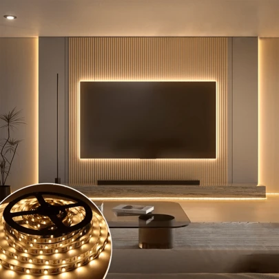 1 قطعة شريط إضاءة LED أبيض دافئ يعمل بالطاقة من خلال منفذ USB، يمكن استخدامه كإضاءة خلفية للتلفزيون، إضاءة خزانة ناعمة، إضاءة خزانة DIY، إضاءة غرفة النوم، إضاءة المطبخ، إضاءة ديكور المنزل الحديث، إضاءة المطبخ، شريط إضاءة مرن، شريط إضاءة أبيض دافئ، إضاءة غرفة المعيشة