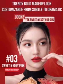 Maybelline 3克/0.10盎司双色眼影盘 #03 甜美前卫粉，柔焦蜜桃珠光，高显色度，顺滑易上妆，持久3D立体光泽妆效，可层层叠加，打造从自然到烟熏的各种妆容，提升眼部轮廓，适合日常、办公、派对、约会、婚礼妆容。 - 甜酷粉 - 查看 7