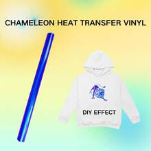 Chameleon 25x30CM/9.8x12IN Chameleon Heat Transfer Vinyl For Machine, Iron-On Vinyl For T Shirts Pillows - Multicolor - View 6