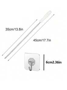 2 Pieces Drain Brush Set, Long Drain Pipe Clog Remover, Pipe Brush Cleaner With Nylon Bristles, Bathroom, Kitchen Sink, Bathtub, Shower, And Sewer Drain Cleaner, Hair Drain Clog Remover, Sink Brush, Pipe Clog Removal Tool - White - View 9