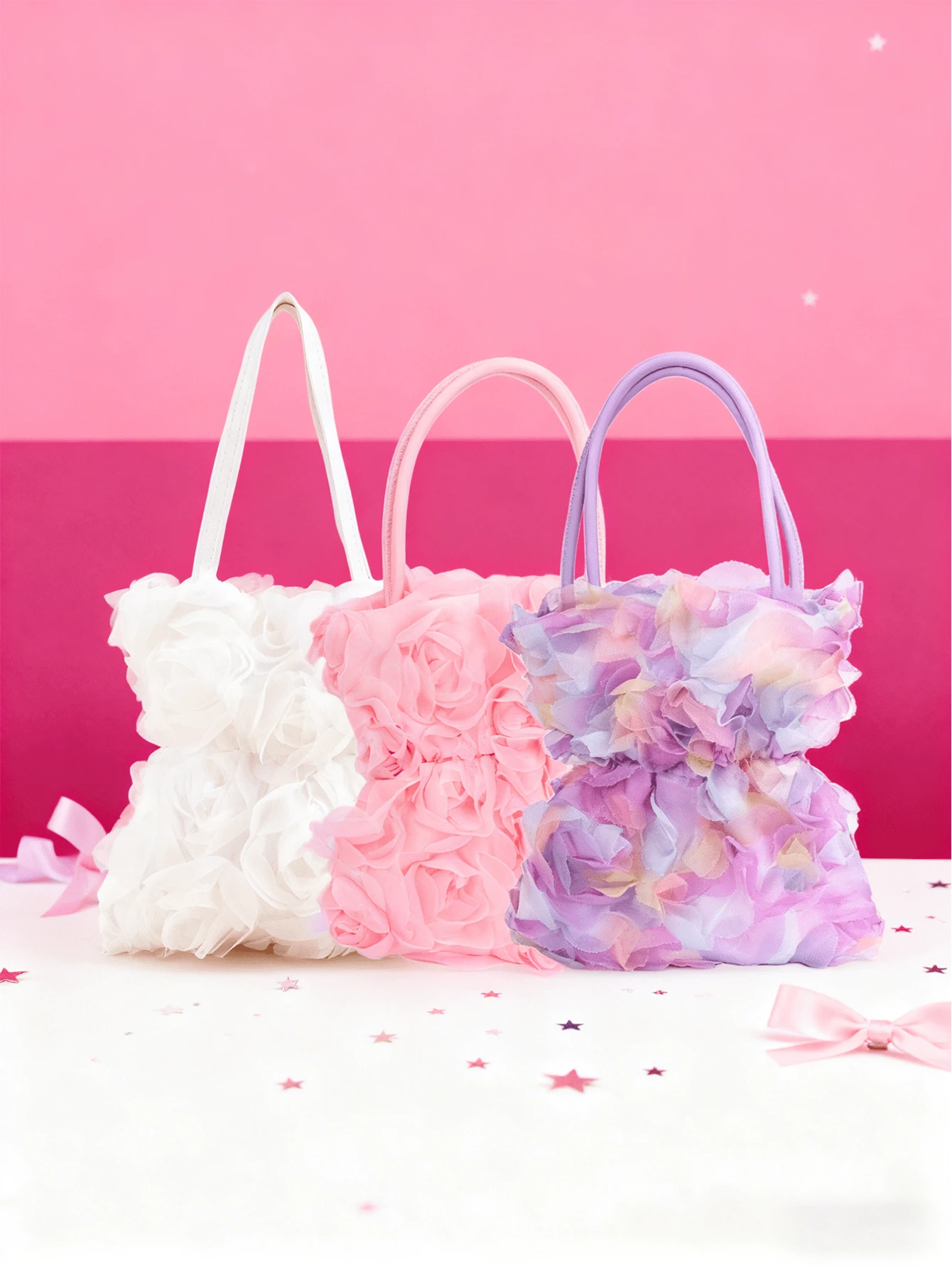 1pc Elegant Lady Rose Flower Waist Design Handbag, Clutch Purse, Eid Gift - Handbag - View 1