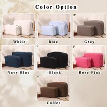 个性化华夫格化妆包:刺绣字母组合化妆包,白色华夫格洗漱包,华夫格化妆包,首字母缩写化妆包,女士礼物,单身派对礼物,定制化妆包,定制洗漱包,姓名洗漱包,刺绣包,女士礼物,伴娘礼物 - 華夫格化妝包 - 查看 11