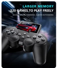 Consola de Videojuegos Portátil Retro con Pantalla decon Controlador - Negro - Ver 2