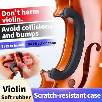 ฝาครอบป้องกันยางรูปตัว C, ฝาครอบบอร์ดข้างไวโอลิน, อะไหล่อุปกรณ์เปลี่ยน เหมาะสำหรับไวโอลิน 3/4 และ 4/4