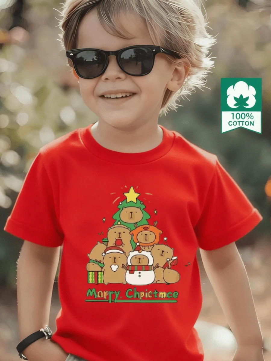 Young Boys T-Shirts - Red - View 1
