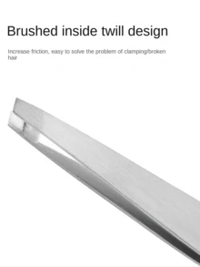 High Precision Stainless Steel Eyebrow Tweezers, Eyebrow Hair Removal Tool, Stainless Steel Ingrown Hair Tweezers - Multicolor - View 2