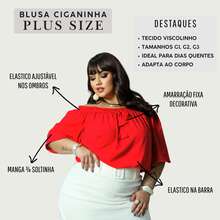 PLUS SIZE  SHORT SLEEVE WOMEN'S BLOUSE  CHRISTMAS LOOK CURVE BLOUSE G1 G2 G3 G4 - 紅色 - 查看 4