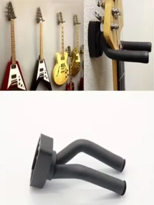 1 Giá Treo Đàn Guitar Màu Đen Thời Trang - Giá Treo Đàn Guitar Đôi Tiết Kiệm, Dễ Lắp Đặt, Phù Hợp Cho Đàn Guitar Acoustic & Điện, Thiết Kế Tối Giản, Phụ Kiện Phòng Thu Âm Tại Nhà & Phòng Nhạc, Lắp Đặt Chắc Chắn - màu đen - Xem 8