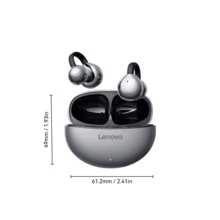 Lenovo TA410 2025 Latest Model Bluetooth Earphones, Bone Conduction Technology, Ultra-Light 2.8g Design, Suitable For Running, Gym, Yoga, Etc., IPX5 Sweatproof, 24-Hour Playback With Charging Box, Bluetooth 5.4 Gaming, HIFI Spatial Sound Effects,Bluetooth Headphones, HD Mic With Clear Voice, Compatible With IPhone Android Tablet PC Computer - Multicolor - View 3