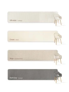 Goeurvant Modern Crescent-Back Upholstered Dining Chairs With Armrests And Solid Wood Legs For Dining Room, Living Room, Study - Set Of 2 / Set Of 4 / Set Of 6 - Beige/Textured Fabric - 米色 - 查看 10