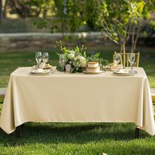 Satin Tablecloth For Wedding Reception - Round & Rectangular Wrinkle-Resistant Party Table Cover Multi Colors, Silky Shine For Birthday, Banquet, Themed Decor 1pc