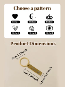 LICVIC Personalized Eyes Photo And Text Keychain, Custom Keychain, Customized Picture Stainless Steel Keychains, Customizable Keychains For Women, Keychain Charms, Anniversary, Personalized Keychain, Birthday Gifts, Bag Charm, Key Chain, Matching Keychains For Couples, Father, Casual, Unisex, Mother, Couples - Style a - View 2