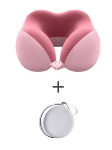 【2026新款热销】U型记忆棉颈枕，带收纳袋，便携旅行午睡枕，慢回弹颈枕，办公室午睡必备，飞机旅行颈椎枕。可拆卸机洗，提供颈部支撑——旅行必备。 - 彩色 - 查看 15