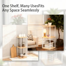 1件室内金属木质植物架，多层盆栽植物收纳架，适用于多种植物，多种款式可选，适合客厅、阳台、卧室及其他家居装饰风格 - 彩色 - 查看 8