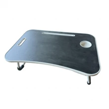 Adjustable YaTaBro Laptop Desk With Slots, Anti-Slip Strips And Drawer, Multifunctional Foldable Study Table For Writing, Office And Slouchy Bed Use, Made Of Wood Fiber Material - Multicolor - View 14