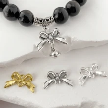 2/5/10 peças Conector de Pingente de Laço, Achados de Colar e Brincos