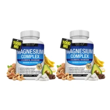 Miriyalyad Magnesium Complex Supplement 8 Elemental 1000mg - Magnesium Glycinate, Citrate, Malate, Taurate, Chelated For Easy Absorption For Bones, Muscle, Recovery, Energy, Vegan Non-GMO 90 Capsules - 2PCS - 查看 1