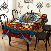 Bộ 20 khăn trải bàn với họa tiết Mandala rực rỡ, kết hợp thiết kế lễ hội Hồi giáo, lý tưởng cho gia đình, nhà bếp, tiệc ngoài trời, nhà hàng. - Nhiều màu - Xem 14