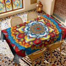 Bộ 20 khăn trải bàn với họa tiết Mandala rực rỡ, kết hợp thiết kế lễ hội Hồi giáo, lý tưởng cho gia đình, nhà bếp, tiệc ngoài trời, nhà hàng. - Nhiều màu - Xem 12