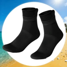 1 Pair Non-Slip Diving Socks, Suitable For Outdoor Activities Like Snorkeling, Surfing, Water Sports, Straight Tube Design, Simple & Versatile Color, Adult Diving Socks