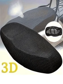 1件摩托车座套，3D网状保护垫，防滑垫，网格防滑垫，网状座套 - 彩色 - 查看 4