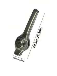 1个不锈钢手动榨汁器 - 手压式柠檬榨汁器、橙汁提取器、家用水果榨汁工具 - 銀色 - 查看 7