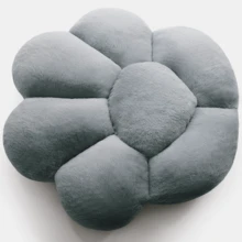 Ultra-Soft Cat Paw Floor Cushion Chair - Compact Lounge Seat For Gamers And Home Office - Cozy 28x24 Inch Plush Pillow For Dorm Or Apartment - Cow Color - 灰色 - 查看 6