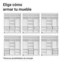 Ropero Closet Madesa Venus 6 Puertas 180cm Color Blanco 2 - Multicolor - Ver 7