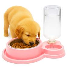 Comedouro e bebedouro Duplo Automático Tigela inox anti formigas Para Cachorro E Gatos pets - 500ml - Visão 2