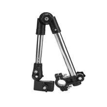 雨伞支架，高品质不锈钢旋转雨伞连接器，自行车雨伞支架，轮椅婴儿车自行车雨伞附件车把支架夹持器连接器，坚固耐用，适用于直径为 20-25 毫米的车把