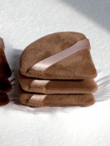 24pcs/15pcs/8pcs/5pcs Triangle Makeup Sponge Puff, Soft Powder Puff For Loose Powder, Face Setting, Body Powder, Makeup Blender Sponge Set, Beauty Makeup Tools - Brown - View 9
