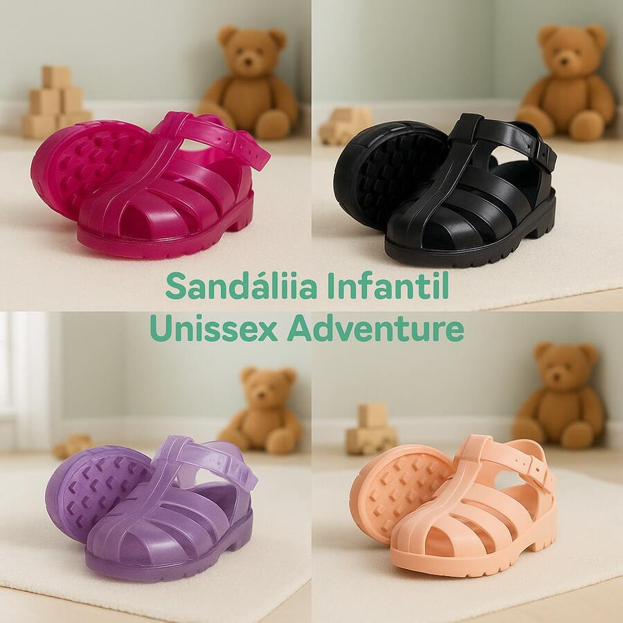 Adjustable Baby Girl Sandals - 4 COLORS Available, Comfortable Flexible Non-Slip Sole For Daily Use, Sizes 17 To 24 - IMMEDIATE SHIPPING! - 切雷塔粉紅 - 查看 1