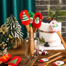 Christmas Silicone Spatula Set - Holiday Kitchen Tools With Handles, Suitable For Baking And Cooking, Food , Perfect For Cake Decorating And Mixing, Scraper, Kitchen Utensils - Multicolor - View 6