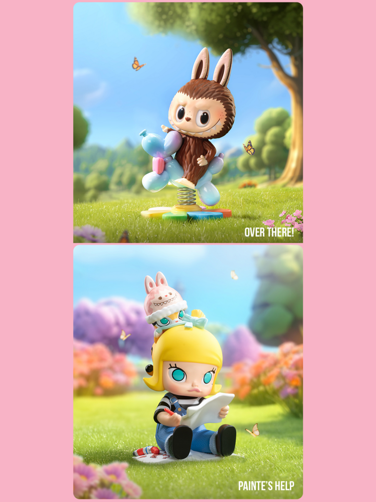 Pop Mart Labubu Mokoko Series Blind Box Collectible Figurines - 10 Regular Versions + 1 Hidden Rabbit Version, Includes Heart-Shaped Maze Puzzle, Made Of High-Quality PVC With Delicate Angel Wings And Heart-Shaped Maze Elements, Enchanting Design Adds Cute And Creative Aesthetics To Your Collection, Perfect Desktop Decor - Multicolor - View 6