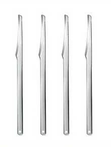 Stainless Steel Pedicure Scraper, Remove Callus Hard Skin Professional Tool, Home Foot Care, Travel Essential, Beauty Tool Set - Silver - View 1