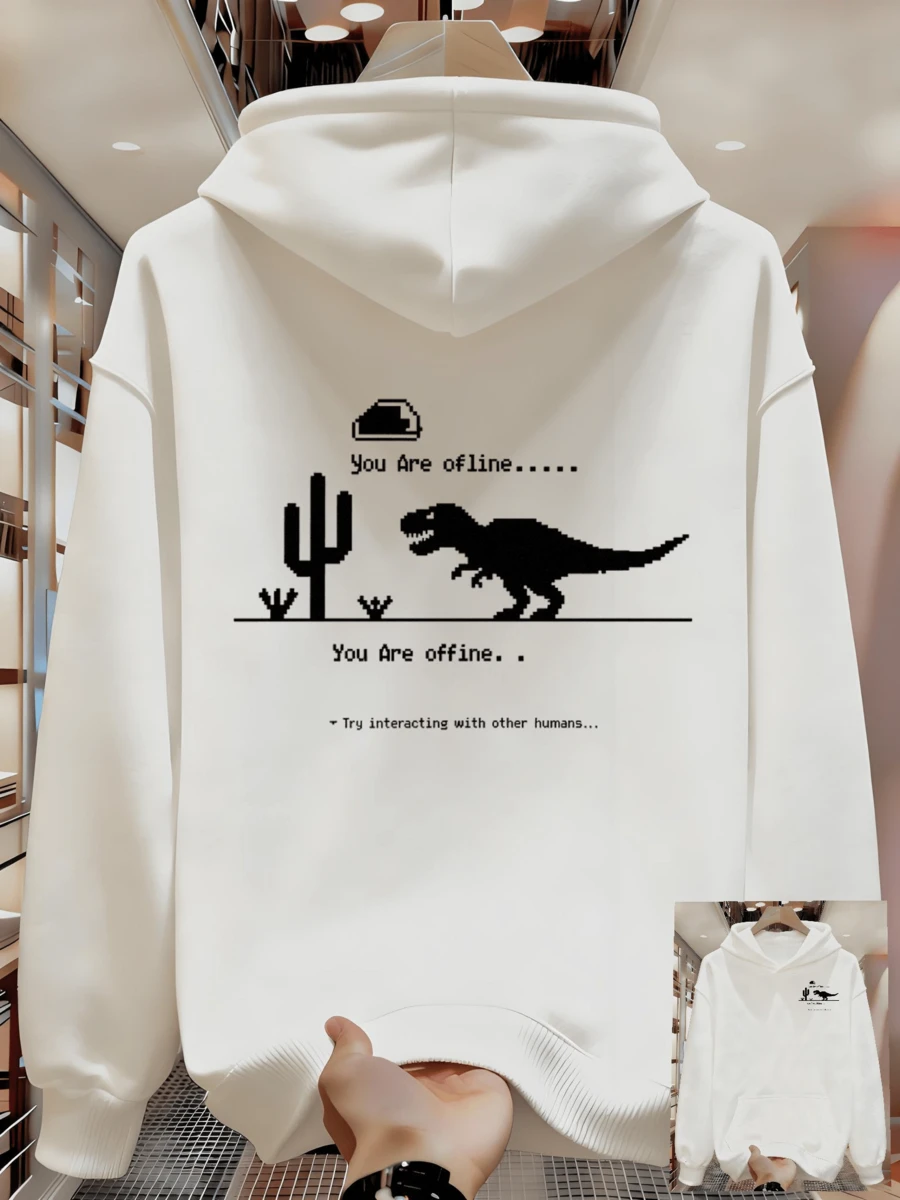 Conjunto de jogging de tela cómoda para hombres - Blanco - Ver 1