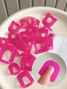 2套指甲保护夹 美甲防溢夹 美甲造型夹 指甲油胶水 指甲边缘防溢美甲工具 - 彩色 - 查看 2