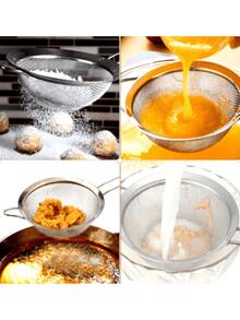 Sieve Strainer Metal Kitchen Juice Teas Food Sizes 7cm/8cm/10cm/12cm/14cm/20cm/22cm/24cm