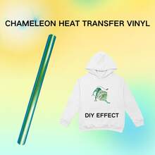 Chameleon 25x30CM/9.8x12IN Chameleon Heat Transfer Vinyl For Machine, Iron-On Vinyl For T Shirts Pillows - Multicolor - View 4