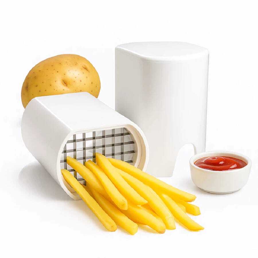 Cortador De Batata Frita Palito Fatiador Rápido Manual Facil - Multicolorido - Visão 1